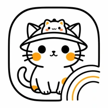 Vonvon Bot 的 logo：戴帽子的小猫